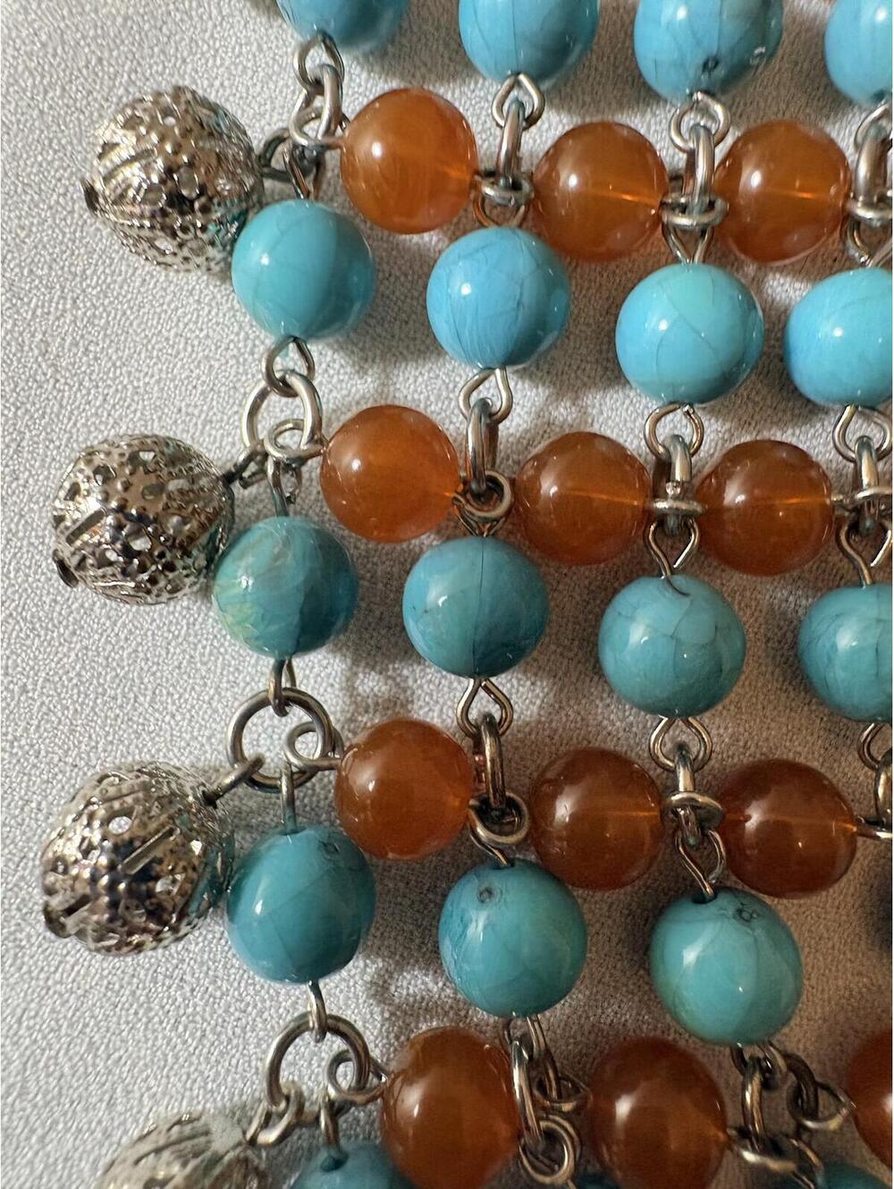 Vintage Jewelry set-3 Necklace Bracelet Earrings Boho - Picture 2 of 15